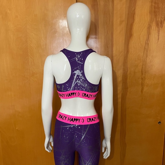 Rare Zumba Sports Bra - Medium Leggings - Small Tank - XS/S Set Hood Mesh - Picture 3 of 16